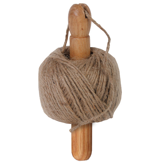 bindrouw jute - op klos met mes